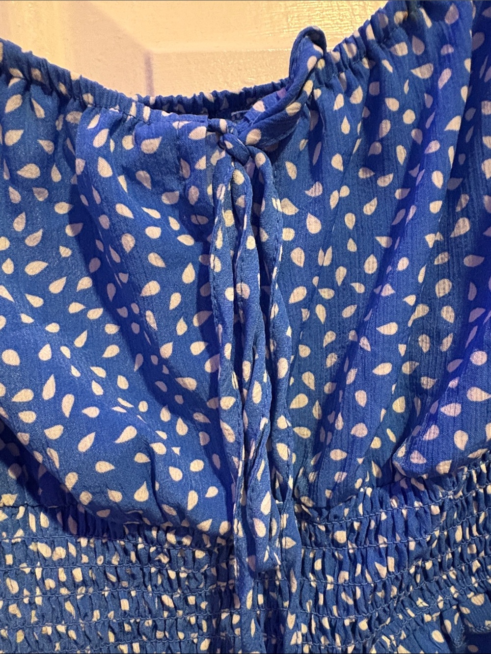 Blue Smocked Ruffle Sundress - Picture 4 of 4